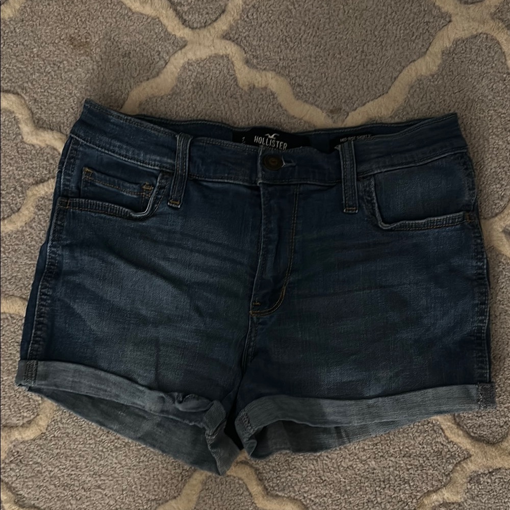 Hollister Women's Blue Denim Shorts